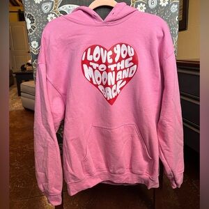 Faded Moon Pink Hoodie